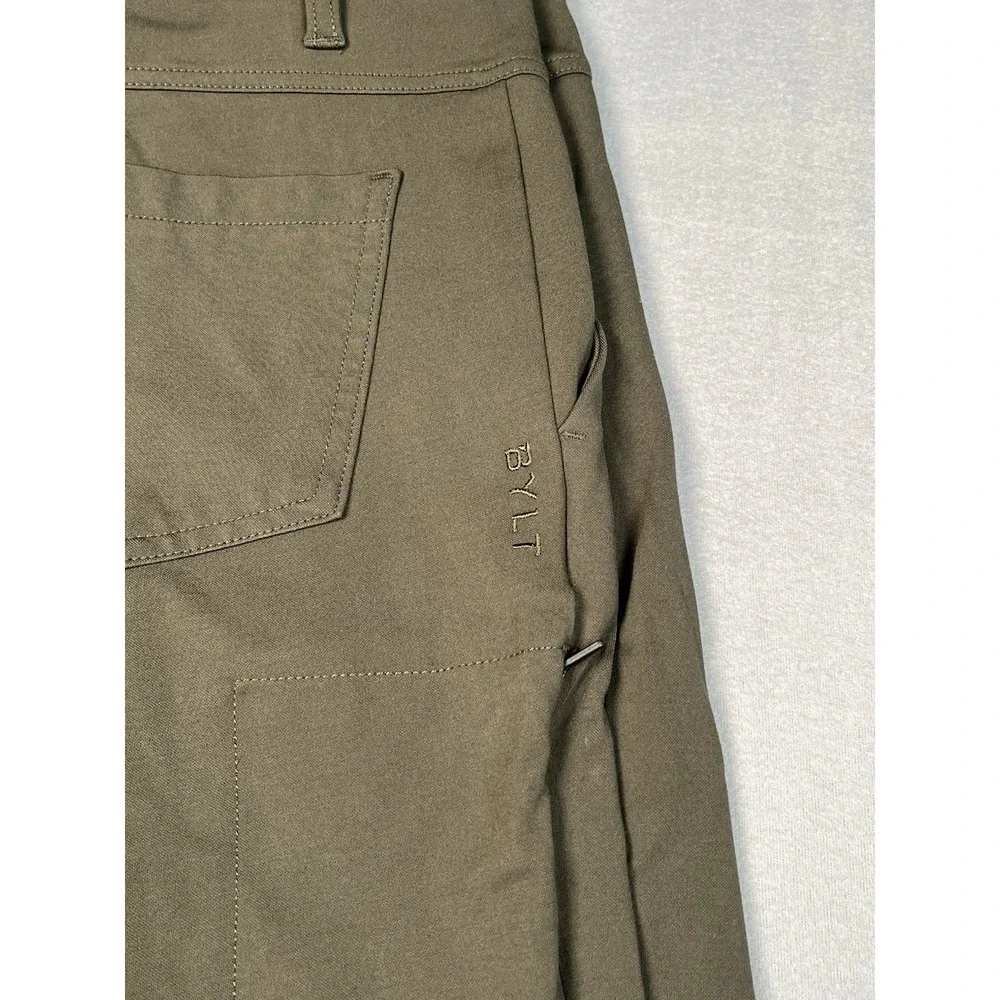 BYLT Everyday Pant 2.0 Men 31x29 Olive Stretch Tech Travel Golf Performance pant